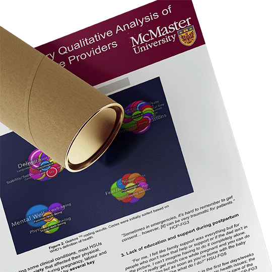 McMaster University Research Paper & Fabric Poster $70 (A0 size 33x47)