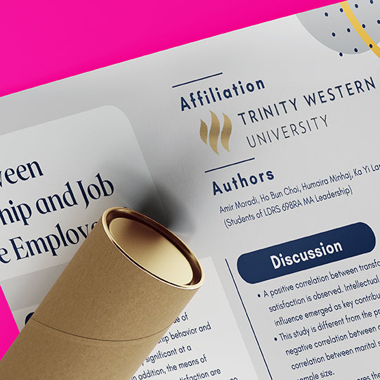 Trinity Western University (TWU) Research Paper & Fabric Poster $110 (48x60)