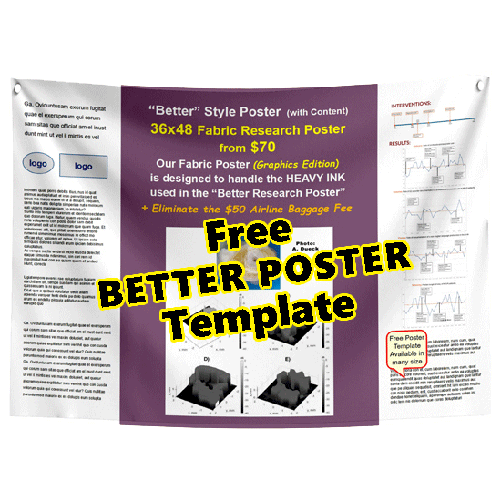 Free BETTER POSTER Template 36x48-36h - Mauve