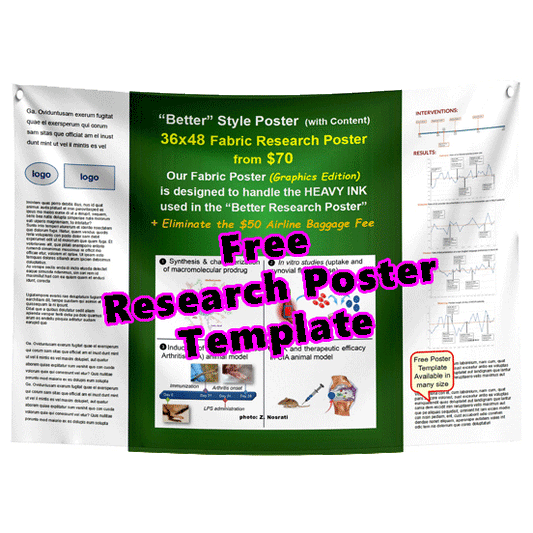 Free BETTER POSTER Template 36x48-38h Green Gradient