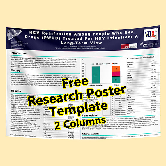 Free Conference Poster Template 36x48-11h (SFU VIDC theme)