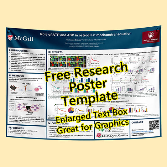 Free Conference Poster Template 36x48-128h (McGill & Shriners Hospital theme)