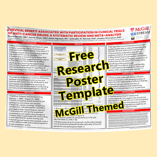 Free Conference Poster Template 36x48-36i (McGill theme)