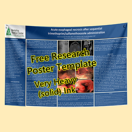 Free Conference Poster Template 36x48-51i (Berkshire Medical Center theme)