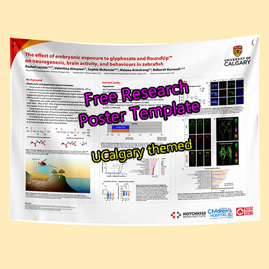 Free Conference Poster Template 36x48-82i (U Calgary - Alberta Children's Hospital theme)