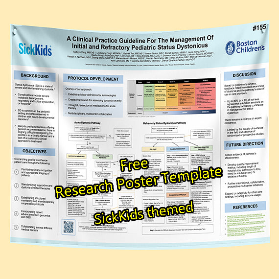 Free Conference Poster Template 36x48-87i (Sickkids - Boston Children's Hospital theme)