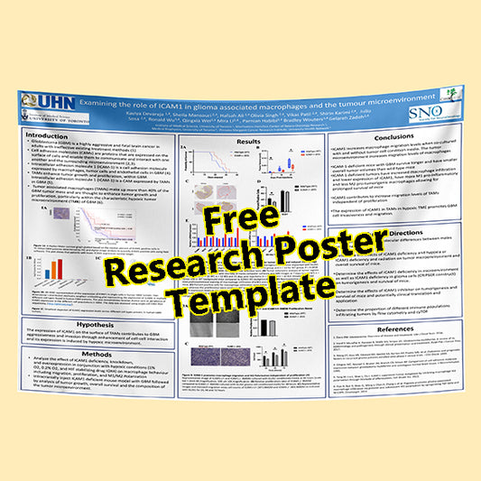 Free Conference Poster Template 36x48-10h (UHN theme)