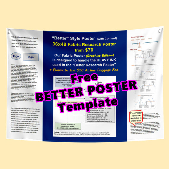 Free BETTER POSTER Template 36x48-30h - Dk. Blue