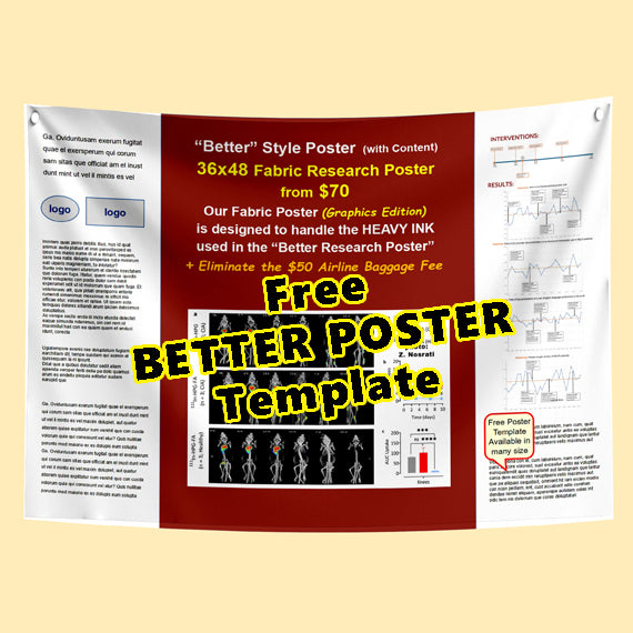 Free BETTER POSTER Template 36x48-31h Brown