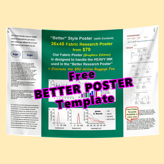 Free BETTER POSTER Template 36x48-32h Green