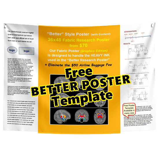 Free BETTER POSTER Template 36x48-33h - Gold