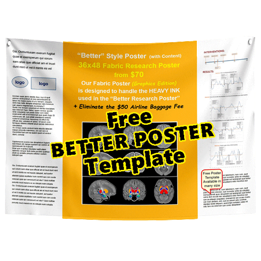 Free BETTER POSTER Template 36x48-33h - Gold