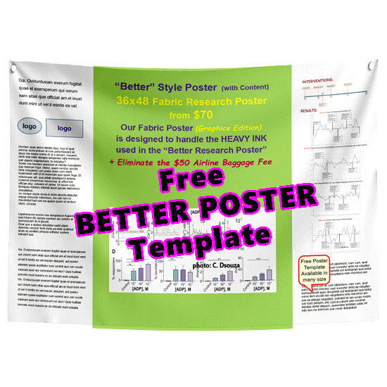 Free BETTER POSTER Template 36x48-34h - Lime