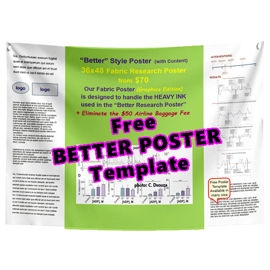 Free BETTER POSTER Template 36x48-34h - Lime