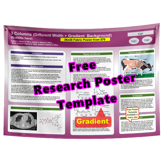 Free Research Poster Template 71h - Burg white Burg Gradient