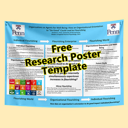 Free Conference Poster Template 36x48-9h (UPENN theme)