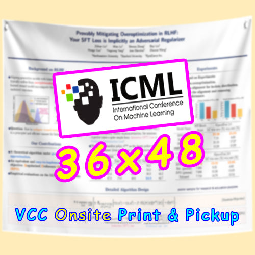 ICML Research Poster Onsite Printing 36x48 from $45