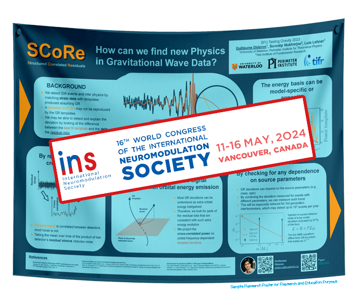 INS 2024 Research Poster (50x30in) pickup at Vancouver Convention Centre