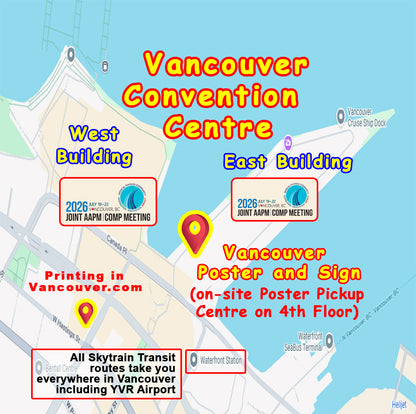 MAP to Pickup AAPM | COMP Poster on-site at Vancouver Convention Centre