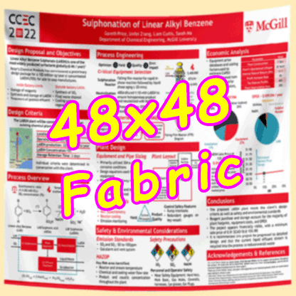 Fabric / Paper Research Poster Printing in Canada 48x48