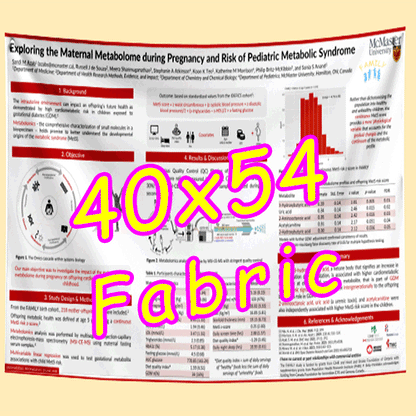 Fabric / Paper Research Poster Printing in Canada 40x54