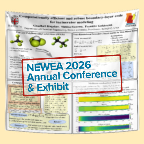NEWEA Scientific Conference Poster, (48x48 $65) Cheapest US Boston FABRIC / Paper Poster 