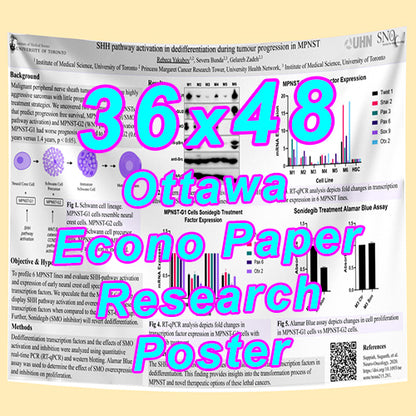 Cheapest Econo Research Poster Printing in Ottawa (36x48 Medium Wt. Poster Paper) from $40