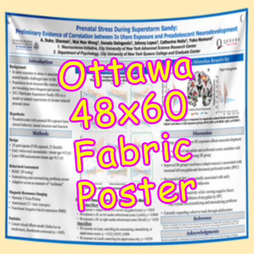 Cheapest Advance Order Fabric Research Poster Printing in Ottawa 48x60 from $110