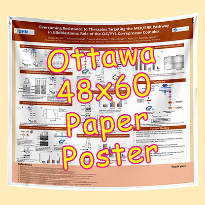 Cheapest Paper / Fabric Research Poster Printing in Ottawa 48x60 from $85