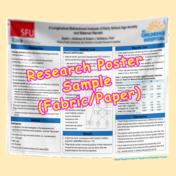 Research Poster 48x72 Paper / Fabric Express Order