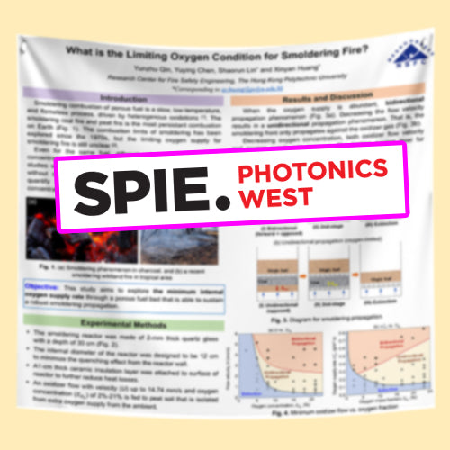 SPIE Photonics West Poster - US Scientific Fabric / Paper Poster - (44x44 $55 Discounted US West - San  Francisco California Research Poster)