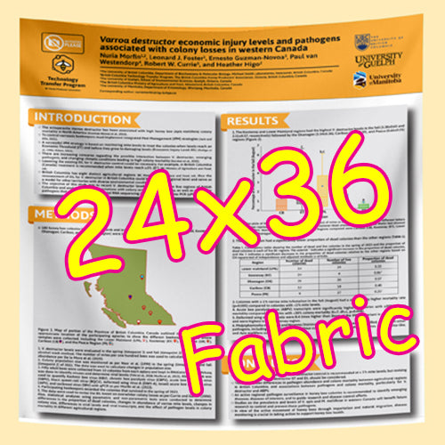 Cheapest Fabric Research Poster Printing in Toronto 24x36 from $50