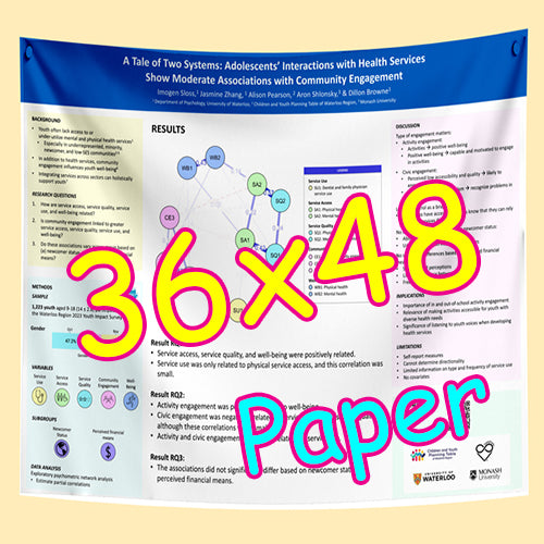 Cheapest Paper Research Poster Printing in Toronto 36x48 from $45