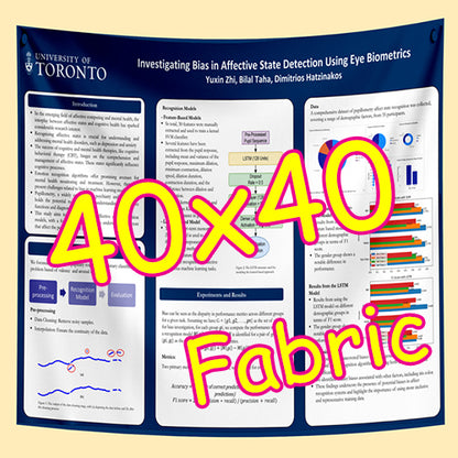 Cheapest Fabric Research Poster Printing in Toronto 40x40 from $70