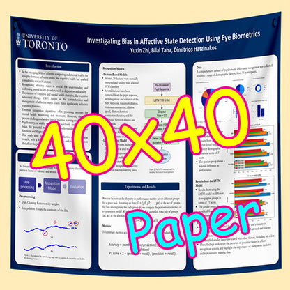 Cheapest Paper Research Poster Printing in Toronto 40x40 from $65