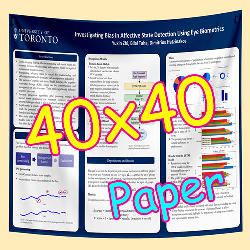 Cheapest Paper Research Poster Printing in Toronto 40x40 from $65