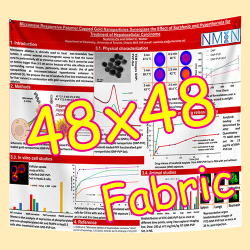 Cheapest Fabric Research Poster Printing in Toronto 48x48 from $80