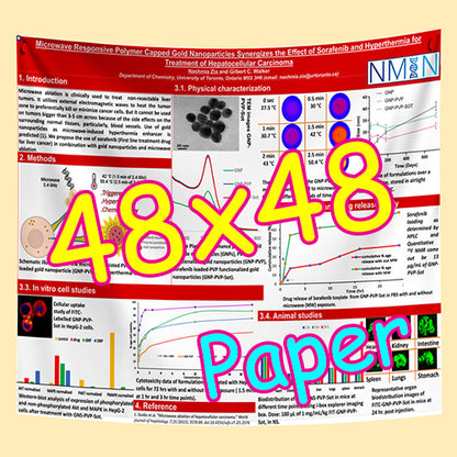 Cheapest Paper Research Poster Printing in Toronto 48x48 from $70