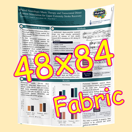 Cheapest Fabric Research Poster Printing in Toronto 48x84 from $140