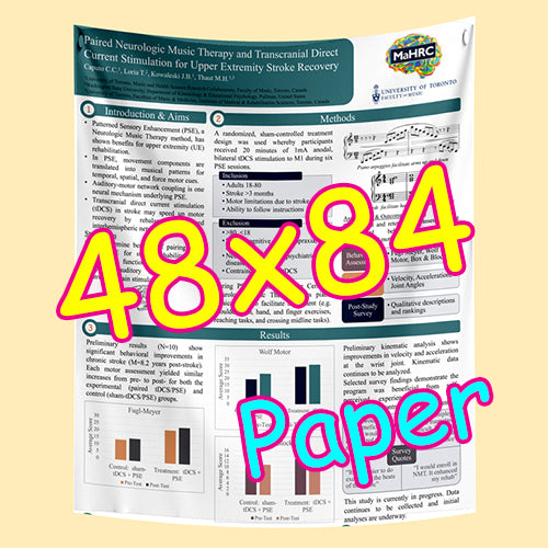 Cheapest Paper Research Poster Printing in Toronto 48x84 from $115