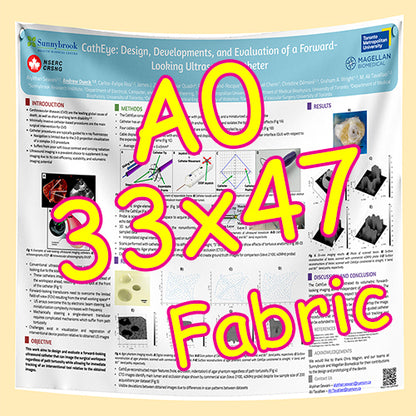 Cheapest Fabric Research Poster Printing in Toronto A0 33x47 from $60 