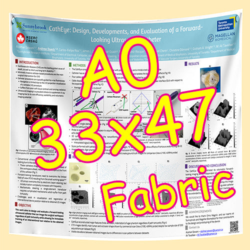 Cheapest Fabric Research Poster Printing in Toronto A0 33x47 from $60 