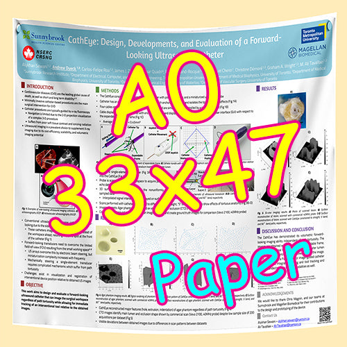 Cheapest Paper Research Poster Printing in Toronto A0 33x47 from $45