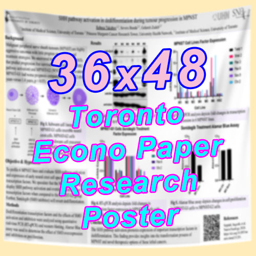 Cheapest Econo Research Poster Printing in Toronto (36x48 Medium Wt. Poster Paper) from $40