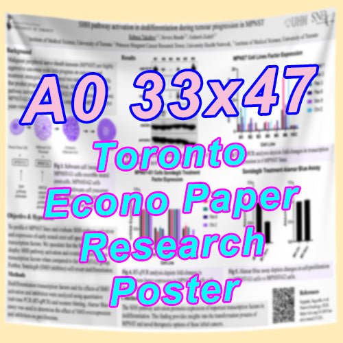 Cheapest Econo Research Poster Printing in Toronto (a0 33x47 Medium Wt. Poster Paper) from $40
