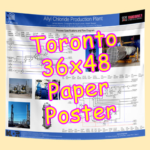 Cheapest Paper Research Poster Printing in Toronto 36X48 from $45
