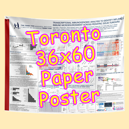 Cheapest Paper Research Poster Printing in Toronto 36x60 from $53
