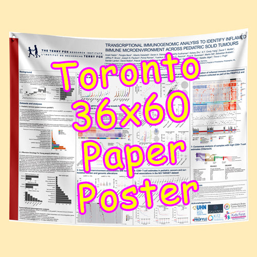 Cheapest Paper Research Poster Printing in Toronto 36x60 from $53