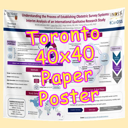 Cheapest Paper Research Poster Printing in Toronto 40x40 from $65