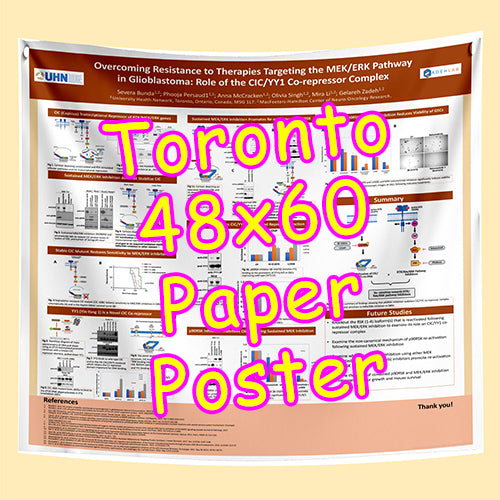 Cheapest Paper Research Poster Printing in Toronto 48x60 from $85